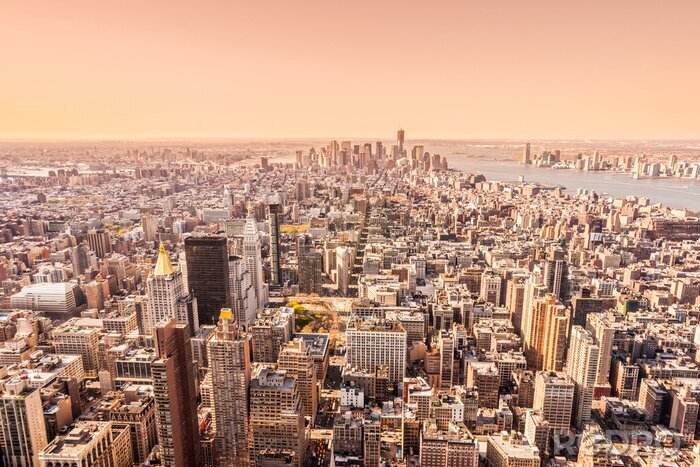 Poster  Vue vintage sur New York