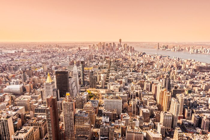 Poster  Vue vintage sur New York