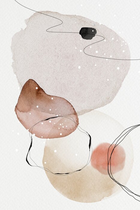 Poster  Watercolor abstract design