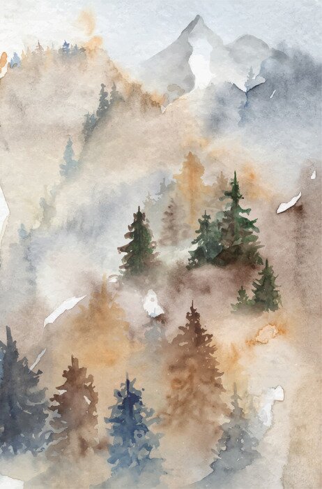 Poster  Watercolor abstract texture Hand drawn backgriund