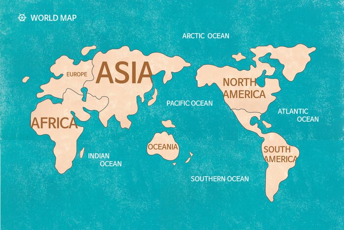 Poster  세계 지도