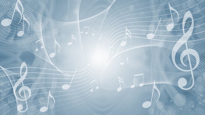 Poster  音符による音楽のイメージ背景