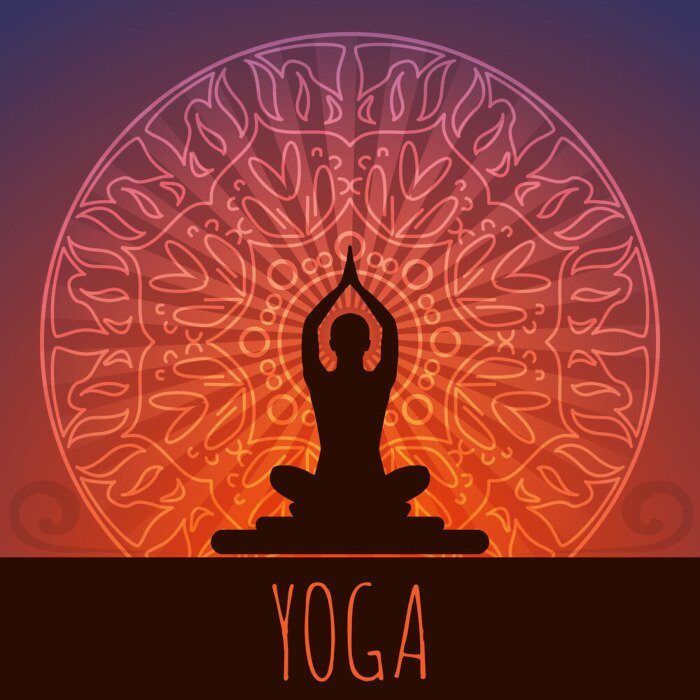 Poster  Yoga background.