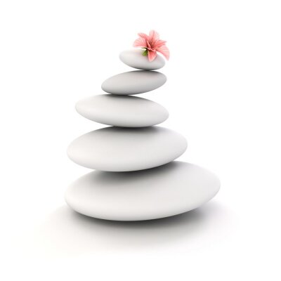 Sticker  3d pierres zen spa