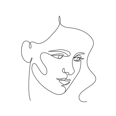 Sticker  Abstract face icon