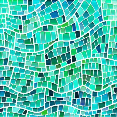 Sticker  abstract vector stained-glass mosaic background