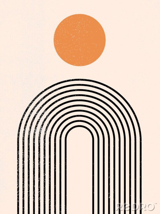 Sticker  Abstrait minimaliste XXL