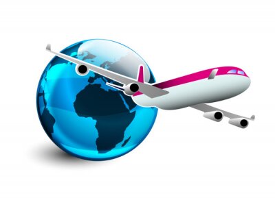 Sticker  aereo, Vacanze, vacanza, Volare