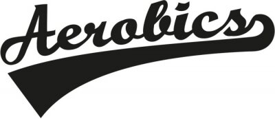 Sticker  Aérobie mot rétro