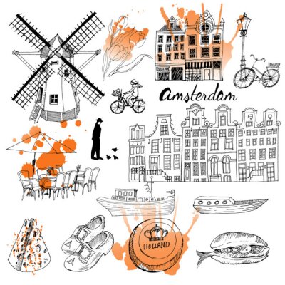 Sticker  Amsterdam