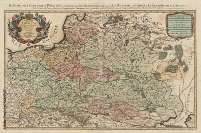 Ancienne carte de la Pologne
