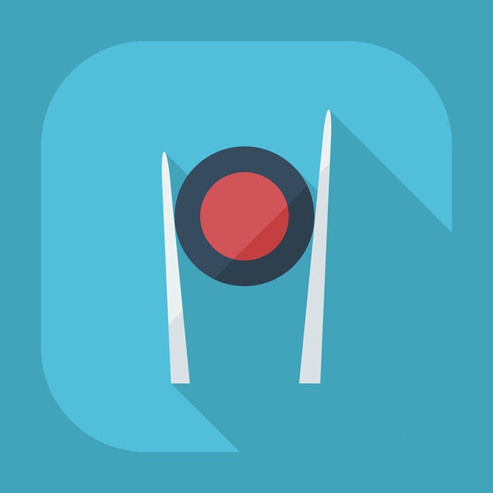 Sticker  Appartement design moderne avec Sushi ombre, cuisine chinoise