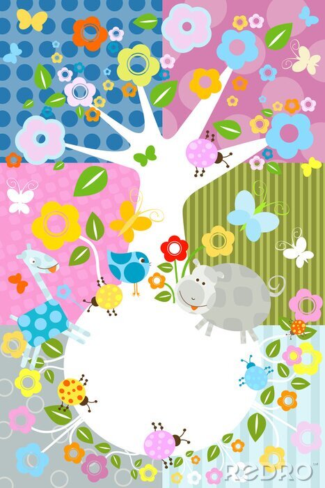 Sticker  Arbre abstrait et nature