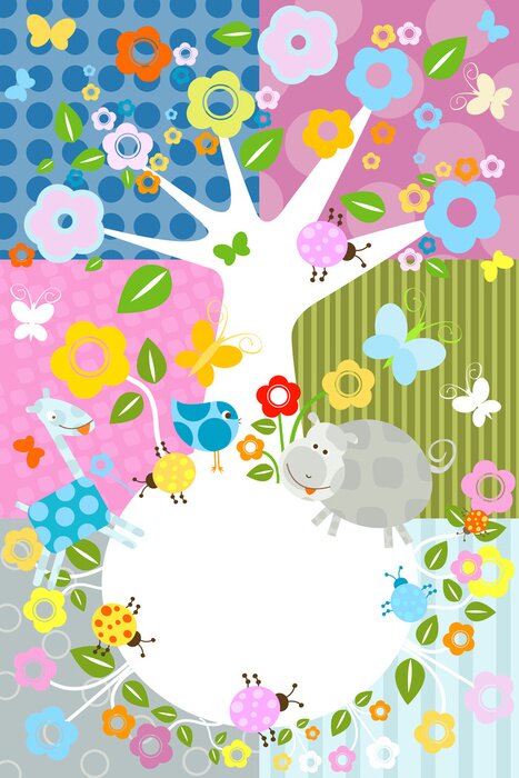 Sticker  Arbre abstrait et nature