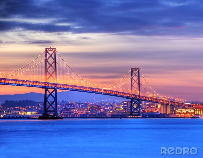 Sticker  Architecture de San Francisco et Bay Bridge