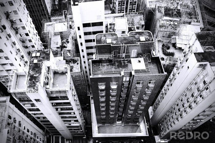 Sticker  Architecture en noir et blanc