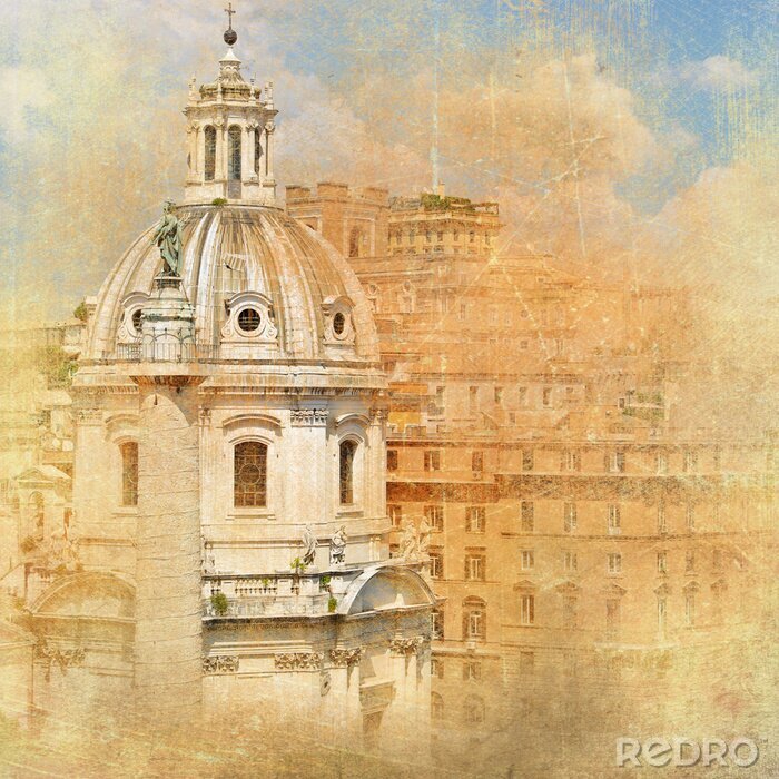 Sticker  Architecture rétro de Rome