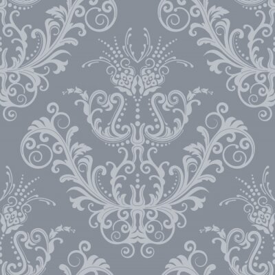 Sticker  Argent de luxe papier peint vintage floral