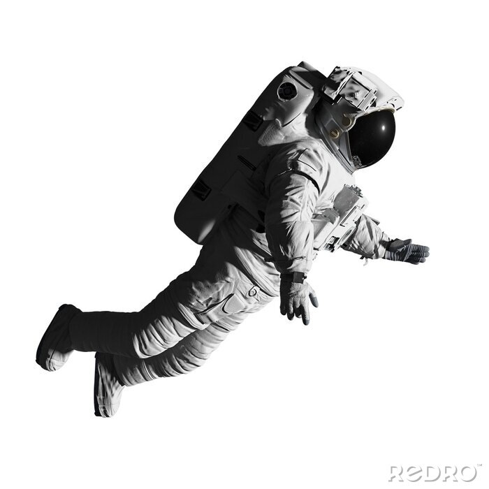 Sticker  Astronaute en combinaison spatiale en apesanteur