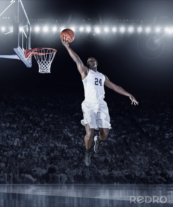 Sticker  Athlète jouant au basket