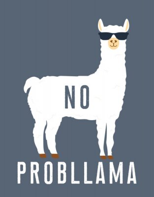 Sticker  Aucune citation de motivation prob lama
