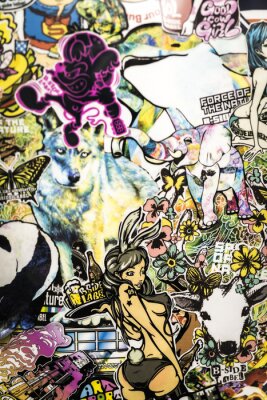 Sticker  autocollants sur le mur