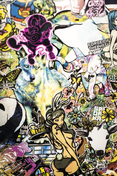 Sticker  autocollants sur le mur