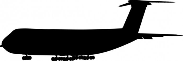 Sticker  avion de transport