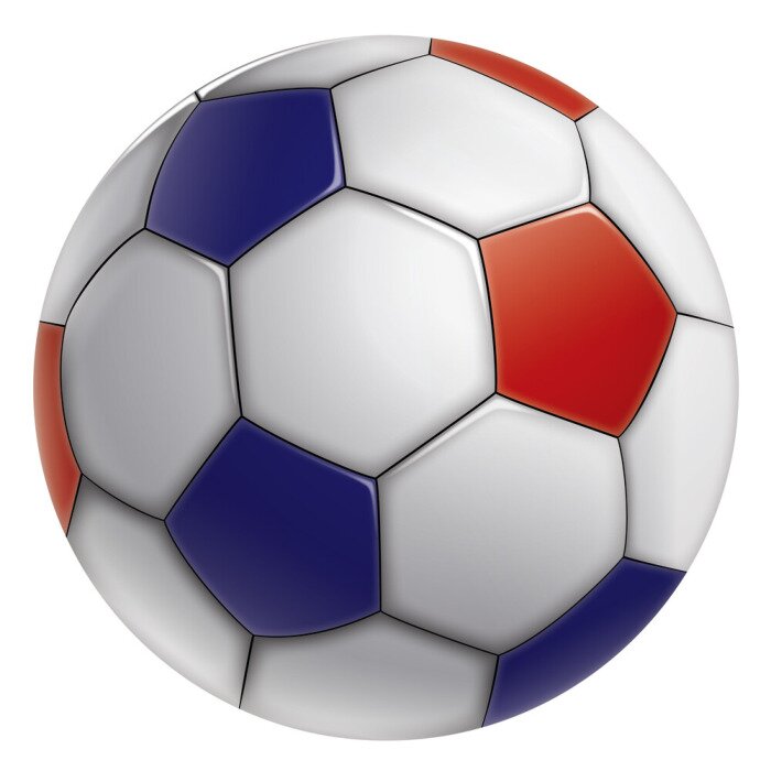 Sticker  BALLON DE FOOT TRICOLORE