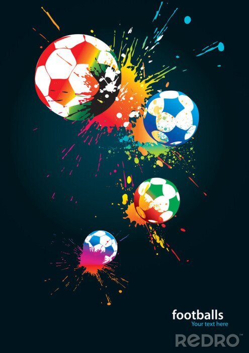 Sticker  Ballons 3D arc-en-ciel