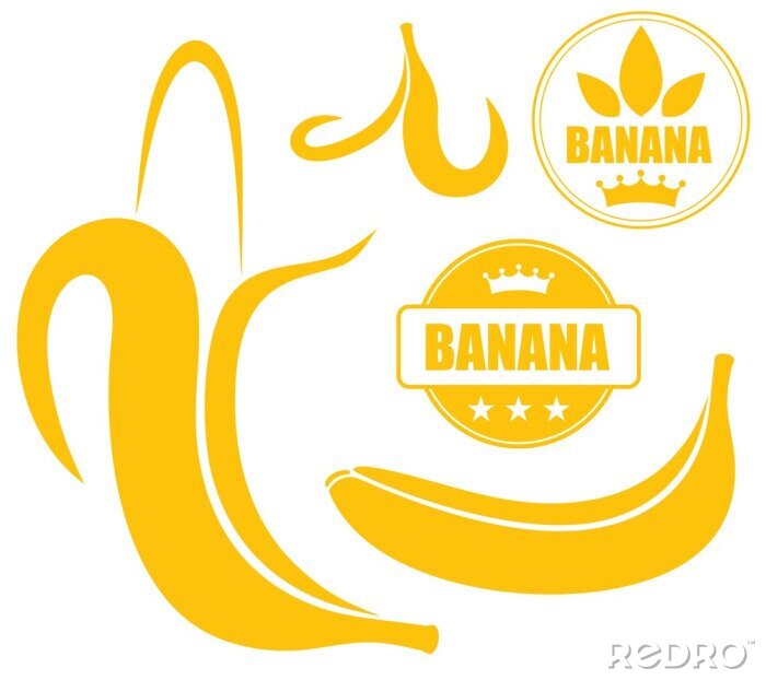 Sticker  Bananes bicolores