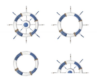 Sticker  Barre de voilier en quatre versions