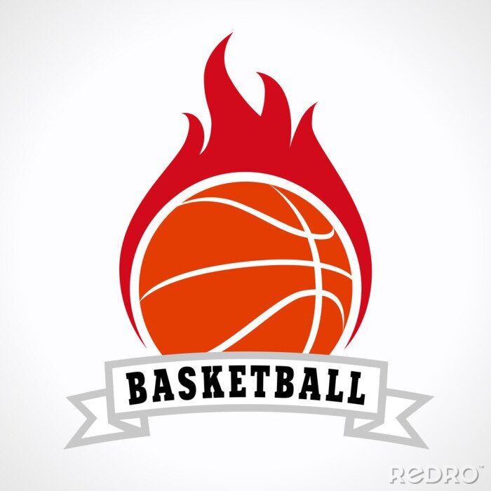 Sticker  basket feu logo