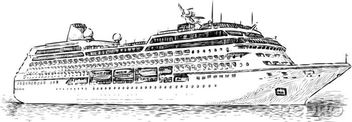 Sticker  bateau de croisière