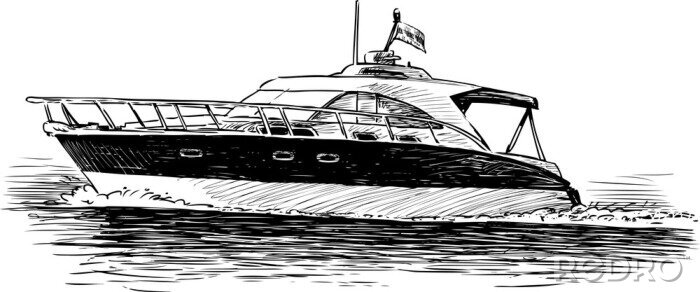 Sticker  bateau de plaisance