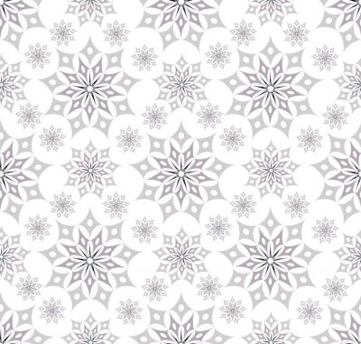 Sticker  batik star seamless soft silver white
