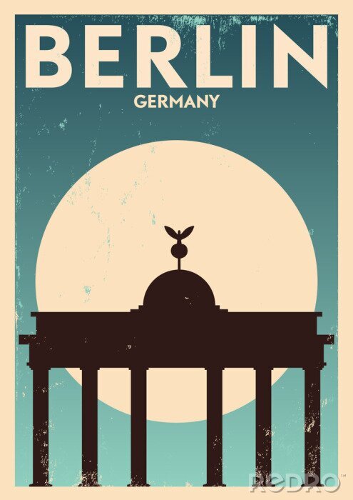 Sticker  Berlin affiche