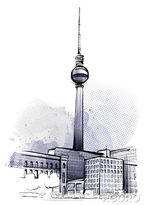 Sticker  Berlin Sketch