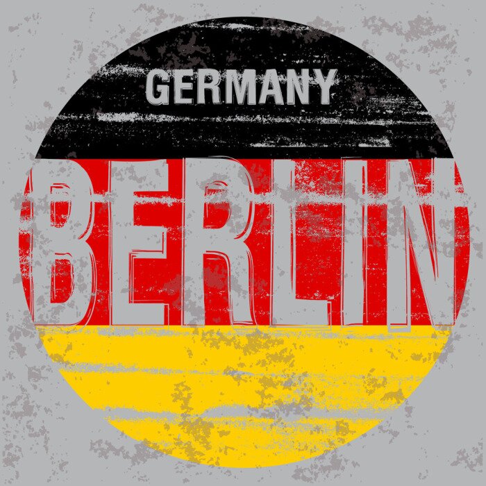 Sticker  Berlin tee poster graphic design