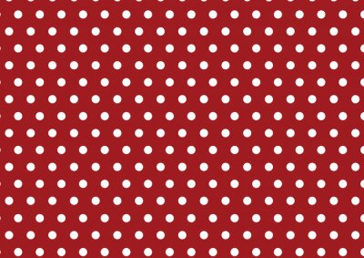 Sticker  Blanc, polka, point, rouges, fond