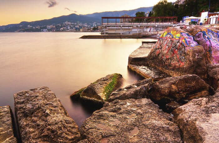 Sticker  Bord mer la ville