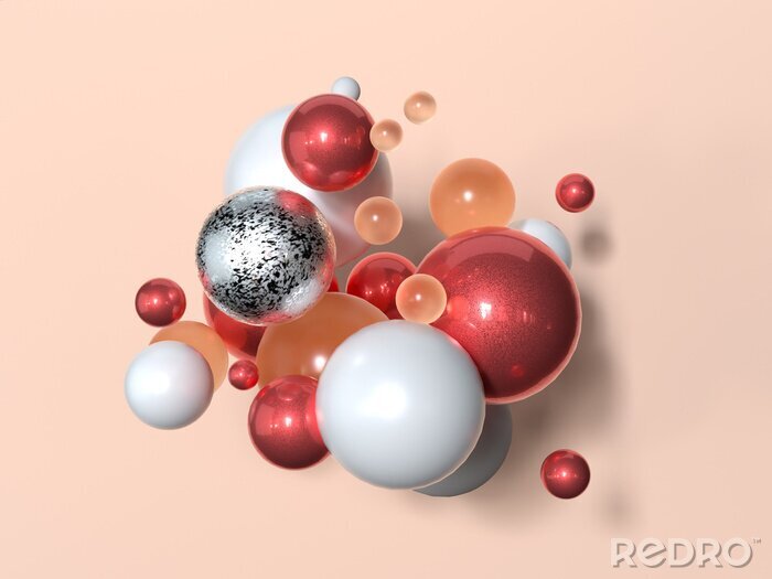 Sticker  Boules rouges entre autres