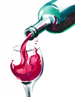 Sticker  Bouteille de vin