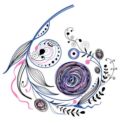 Sticker  branche décorative