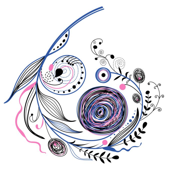 Sticker  branche décorative