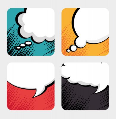 Sticker  Bulles BD style pop art