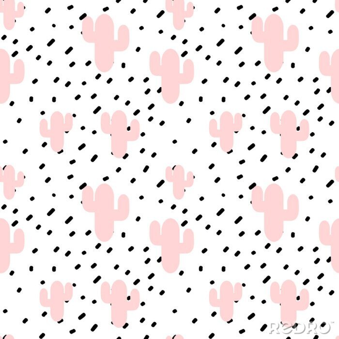 Sticker  Cactus pastel pour filles