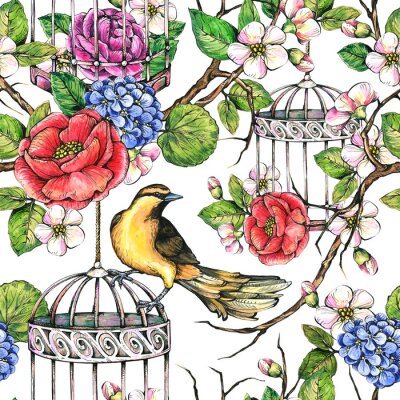 Sticker  Cages sur l'arbre