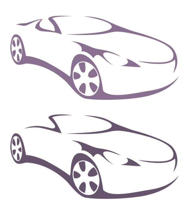 Sticker  car silhouette