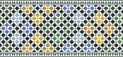 Sticker  carreaux de mur alhambra design
